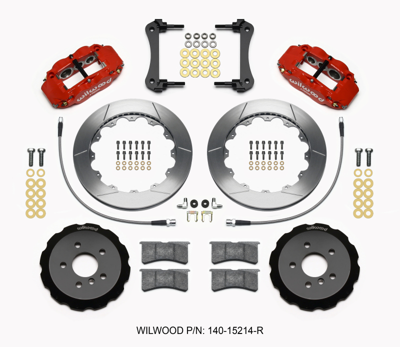 Mini Cooper Brake Kit - Front - Wilwood - Narrow Superlite 6R - Red - `14-`15