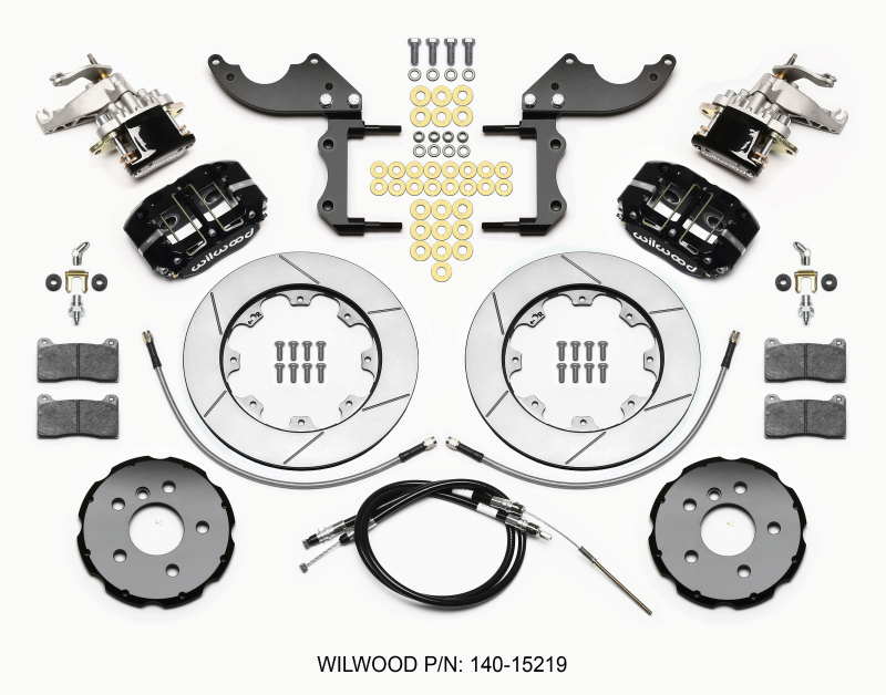 Mini Cooper Brake Kit - Rear - Wilwood - Dynapro Radial4 / MC4 12.19 Rotors + BP-10 Pads - `14-`15