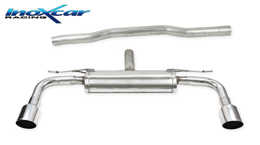 MINI Countryman Performance Exhaust - InoXcar - Axle Back - Polished Racing Tips - Muffled - 2.0 Cooper S (F60) `21+