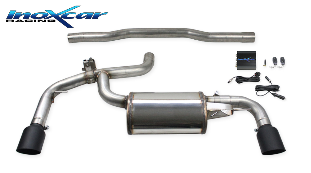 MINI Countryman Performance Exhaust - InoXcar - Axle Back - Black Tips - Integrated Valves - 2.0 Cooper S (F60) `21+
