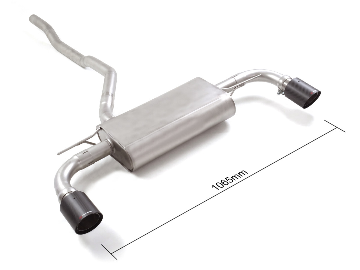 MINI Countryman Performance Exhaust by Ragazzon - Evo Line - Axle Back - Dual Exit/ Carbon Tip - F60 - 1.5L