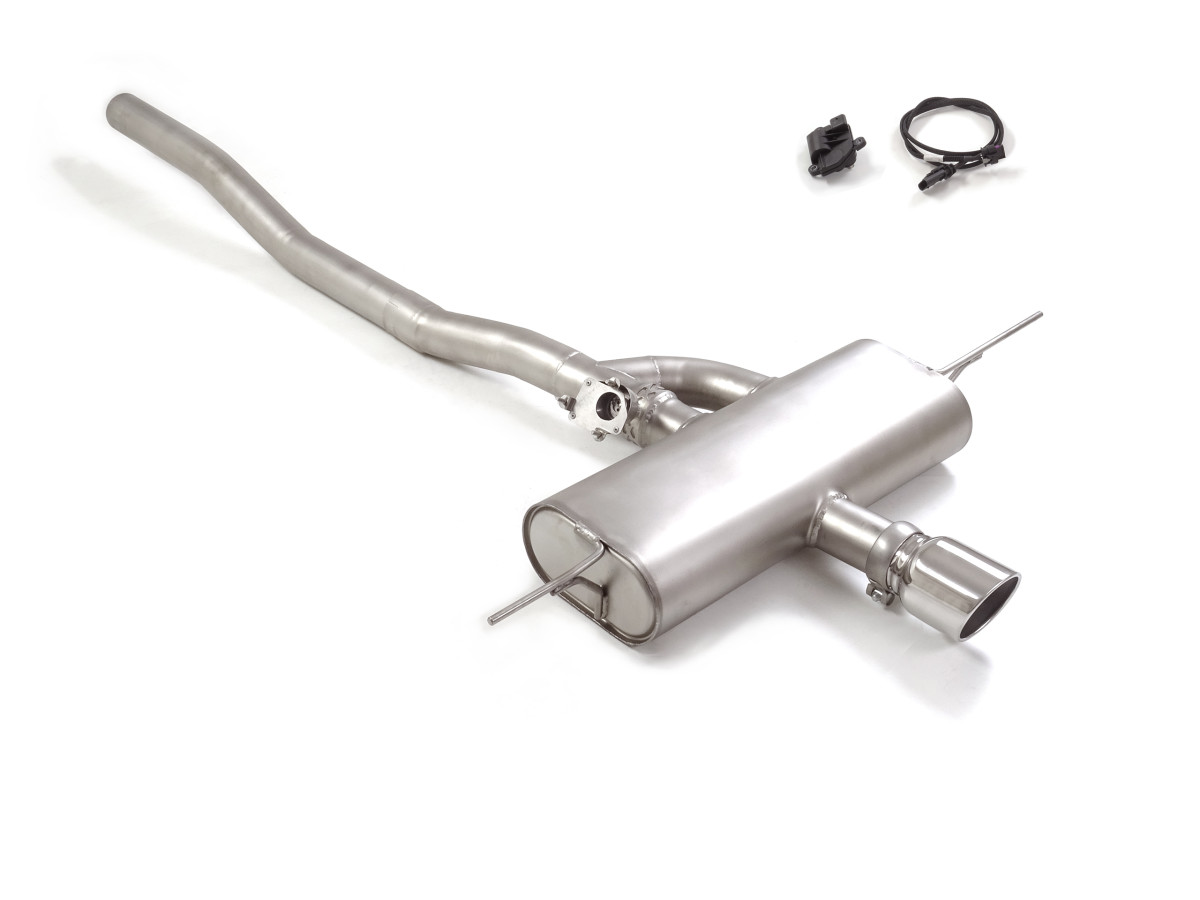 MINI Hardtop (3-door) Performance Exhaust by Ragazzon - w/ Valve- Axle Back - Center Exit/ Stainless Steel Tip - F66 - JCW MINI Hardtop (3-door) Performance Exhaust by Ragazzon - w/ Valve- Axle Back - Center Exit/ Stainless Steel Tip - F66 - JCW