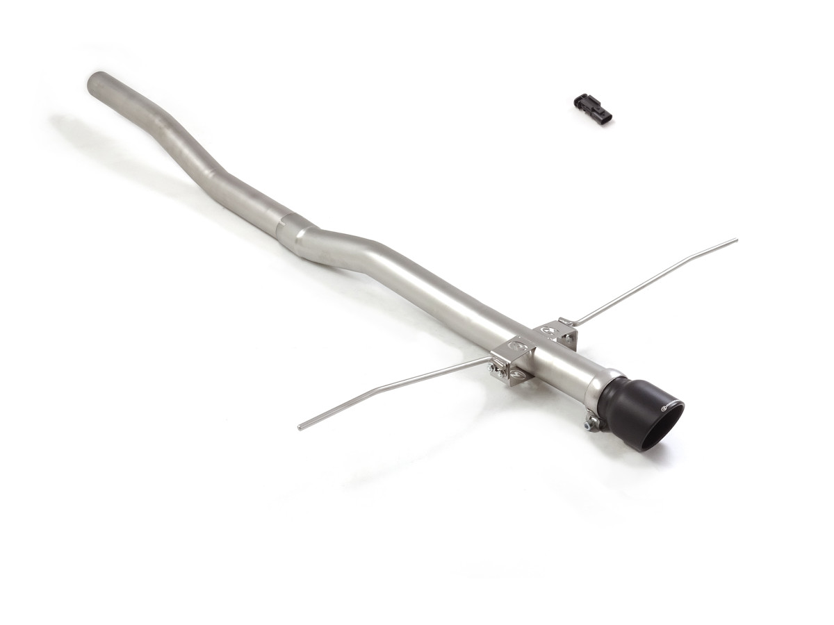 MINI Convertible Performance Exhaust by Ragazzon - Non-Resonated - Axle Back - Center Exit/ Black Tip - F67 - JCW MINI Convertible Performance Exhaust by Ragazzon - Non-Resonated - Axle Back - Center Exit/ Black Tip - F67 - JCW