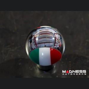 MINI Cooper Gear Shift Knob - Chrome w/ Italian Flag Design