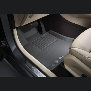 Mini Clubman Floor Mats - Front - 3D MAXpider - Kagu - Gray - `16-`21