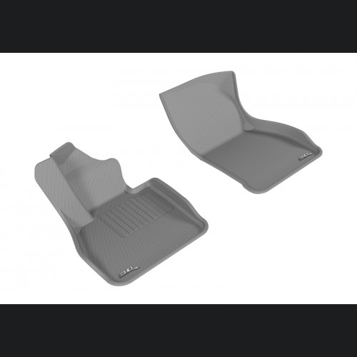 Mini Clubman Floor Mats - Front - 3D MAXpider - Kagu - Gray - `16-`21