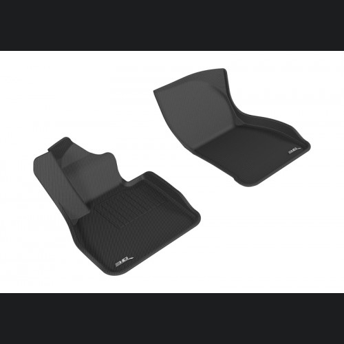 Mini Clubman Floor Mats - Front - 3D MAXpider - Kagu Series - Black - `16-`19
