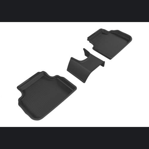 Mini Clubman Floor Mats - Rear - 3D MAXpider - Kagu - Black - `16-`19