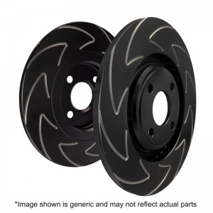Mini Countryman R60 Cooper Brake Rotors (2) - Rear - EBC - BSD Series Sport Rotor w/Ultra Quiet V Slot Configuration - `10-`16