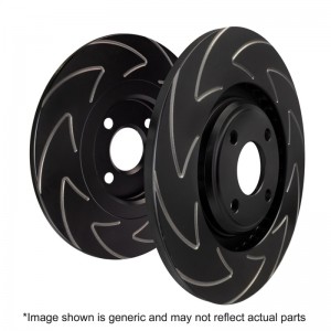 Mini Countryman R60 Cooper Brake Rotors (2) - Rear - EBC - BSD Series Sport Rotor w/Ultra Quiet V Slot Configuration - `10-`16