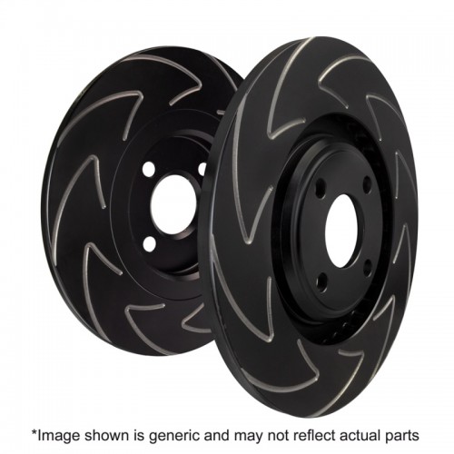 Mini Countryman JCW Brake Rotors (2) - Rear - EBC - BSD Series Sport Rotor w/Ultra Quiet V Slot Configuration - `11-`16
