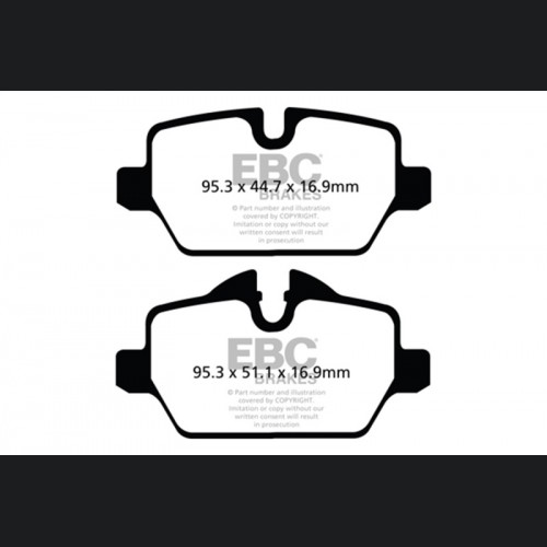 Mini Countryman Brake Pads - Rear - EBC - Redstuff - 2010