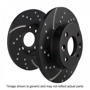 Mini Countryman (R60) JCW Brake Rotors (2) - Rear - EBC - 3GD Series Sport Slotted - `11-`16