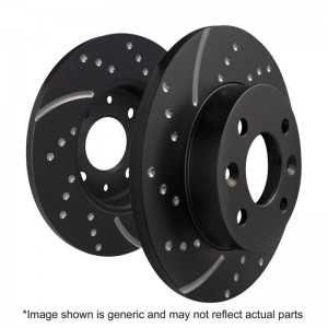 Mini Countryman (R60) JCW Brake Rotors (2) - Rear - EBC - 3GD Series Sport Slotted - `11-`16