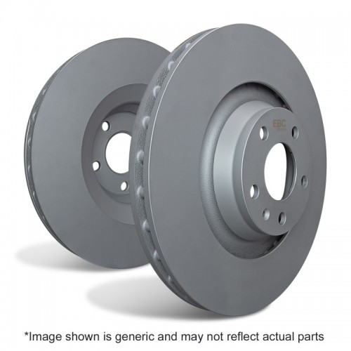 Mini Countryman Brake Rotors (2) - Rear - EBC - Ultimax Slotted - 2010