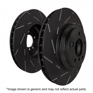Mini Countryman Cooper S Brake Rotors (2) - Front - EBC - USR Slotted Rotors - 2010