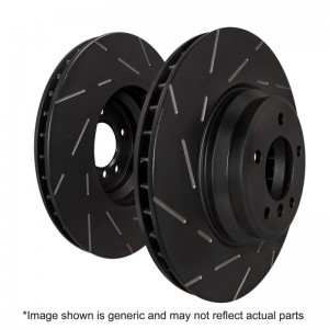 Mini Countryman Cooper S Brake Rotors (2) - Front - EBC - USR Slotted Rotors - 2010