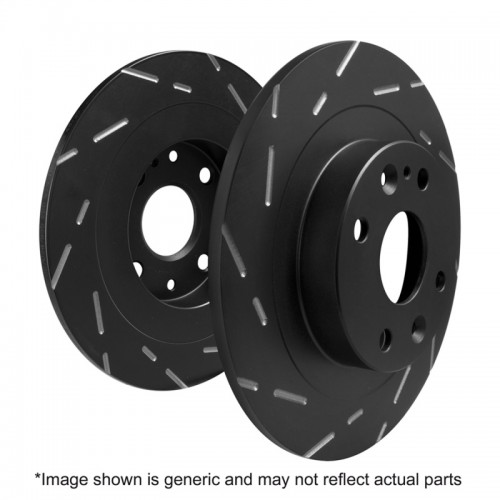 Mini Countryman 1.6 Cooper Brake Rotors (2) - Rear - EBC - USR Slotted - 2010