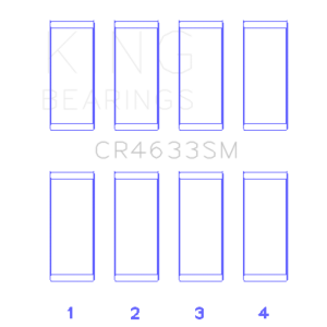 Mini Cooper Connecting Rod Bearing Set - King Engine Bearings - Size +.5mm Undersize, Bimetal (Strengthened Aluminum) - `07-`12