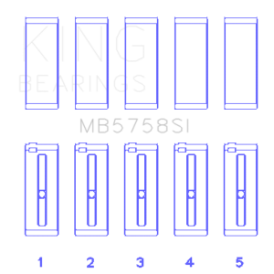 Mini Cooper Main Bearings - King Engine Bearings - Size +.3mm - 2007