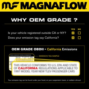 Mini Cooper Catalytic Converter - Underbody - Magnaflow - OEM Grade Direct-Fit - `11-`15