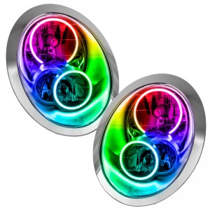 Mini Cooper S Headlight Assemblies - ORACLE Lighting - ColorSHIFT - `05-`08