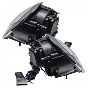 Mini Cooper S Headlight Assemblies - ORACLE Lighting - ColorSHIFT - `05-`08