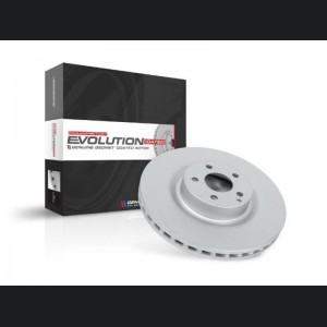 Mini Cooper Countryman Brake Rotor(1) - Rear - PowerStop - Evolution High Carbon Geomet Coated - Silver - `11-`16