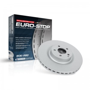 Mini Cooper Countryman Brake Rotor(1) - Rear - PowerStop - Evolution High Carbon Geomet Coated - Silver - `11-`16