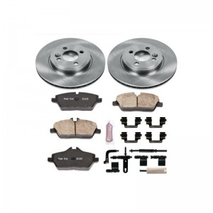 Mini Cooper Brake Kit - Front - PowerStop - Z17 Evolution Plus + Autospecialty Rotors - `07-`10