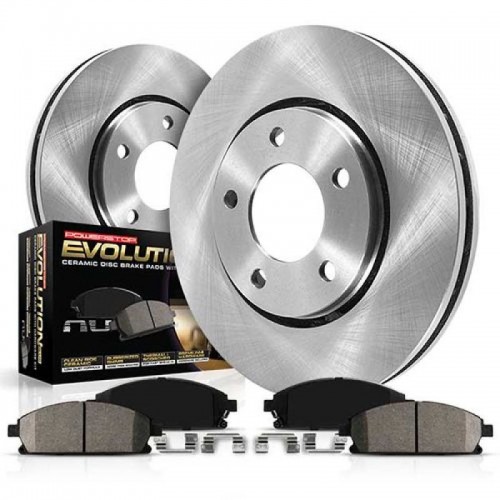 Mini Cooper Brake Kit - Front - PowerStop - Autospecialty Rotors + Z17 Evolution Plus Ceramic Pads - 2011