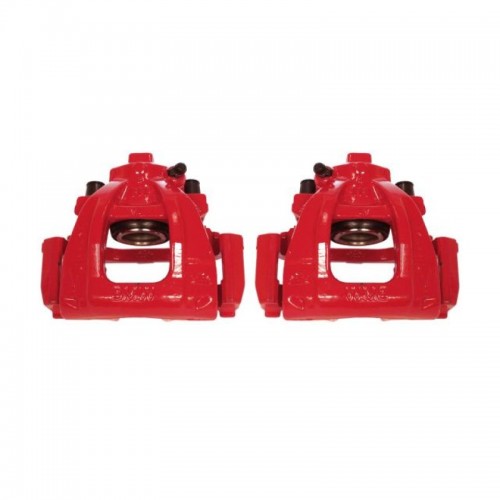 Mini Cooper Brake Calipers - Front - PowerStop - Red Powder Coated - Red - `02-`06
