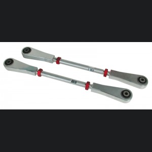 Mini Cooper Coilover Suspension Kit - Rear - SPC Performance - Adjustable Camber Arm - Silver and Red - `03-`10