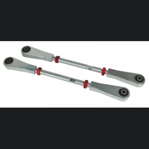 Mini Cooper Coilover Suspension Kit - Rear - SPC Performance - Adjustable Camber Arm - Silver and Red - `03-`10