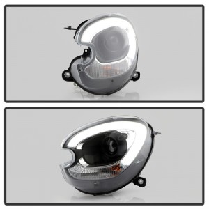 Mini Countryman Headlight Set - SPYDER - Spyder Signature Series, Xenon/HID, Projector - Black - `11-`16