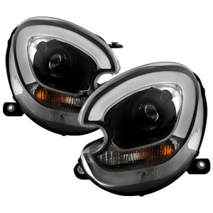 Mini Countryman Headlight Set - SPYDER - Spyder Signature Series, Xenon/HID, Projector - Black - `11-`16