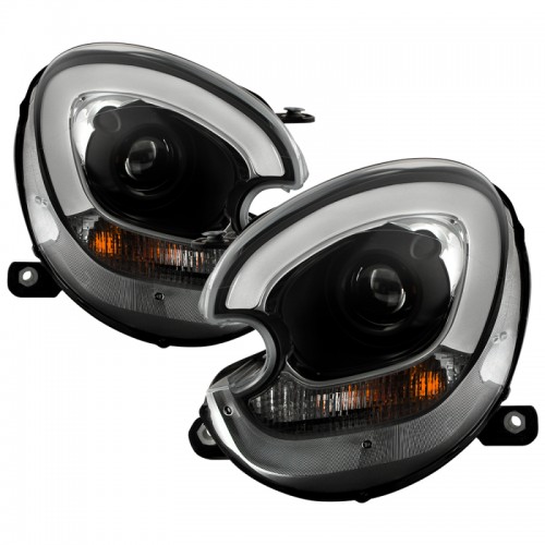Mini Countryman Headlight Set - SPYDER - Spyder Signature Series, Xenon/HID, Projector - Black - `11-`16