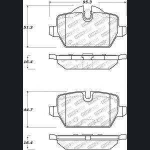 Mini Cooper Countryman Brake Pads - Rear - Stoptech - Street Select Brake Pads w/Hardware - `11-`16