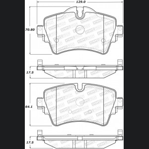 Mini Cooper Brake Pads - Front - Stoptech - Street - `14-`18