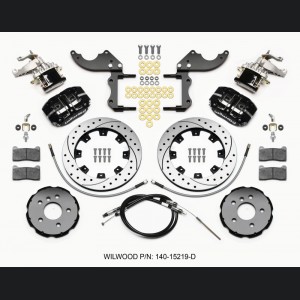 Mini Cooper Brake Kit - Rear - Wilwood - Dynapro Radial4 / MC4 12.19 Drilled Rotors + BP-10 Pads - `14-`15