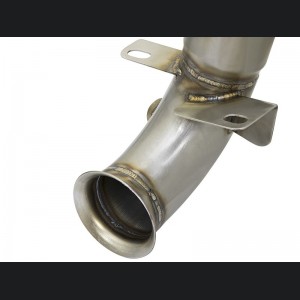 MINI Cooper S (R56) Performance Exhaust - aFe - Twisted Steel Down Pipe 2-1/2 IN 304 Stainless Steel w/ Cat - `07-`13