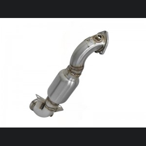 MINI Cooper S (R56) Performance Exhaust - aFe - Twisted Steel Down Pipe 2-1/2 IN 304 Stainless Steel w/ Cat - `07-`13