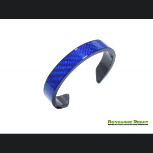 Carbon Fiber Bracelet - Blue Candy