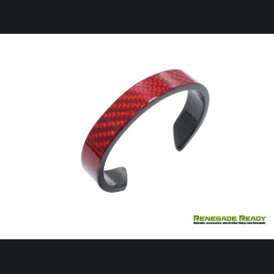 Carbon Fiber Bracelet - Red Candy