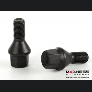 MINI Cooper Lug Bolt Set by Farad - Set of 16 - M12x1.5 - 60° Cone Seat - Black (R50/ R52/ R53 Models)