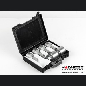 MINI Cooper Wheel Locks by Farad - Silver - M14x1.25 - Starlock (R55/ R56/ R57/ R58/ R59/ R60/ R61 Models)