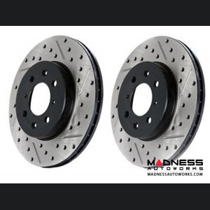 MINI Cooper/ Cooper S Rotor by Stop Tech - Drilled and Slotted Rotor (R50/ 53) - Rear Right