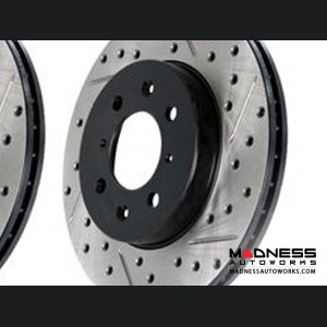 MINI Cooper/ Cooper S Rotor by Stop Tech - Drilled and Slotted Rotor (R50/ 53) - Rear Right