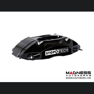 MINI Cooper/ Cooper S Front Big Brake Kit by Stop Tech - ST40 Black Calipers/ Slotted Rotors - Zinc Plated (R50/ 52/ 53)