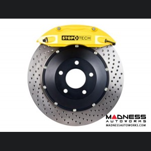 MINI Cooper/ Cooper S Front Big Brake Kit by Stop Tech - ST40 Yellow Calipers/ Drilled Rotors 328mmx28mm (R52/ 56)